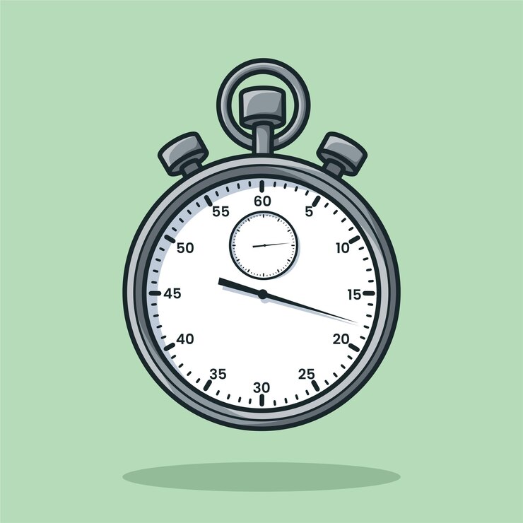 Vettore timer cronometro cartoon vector