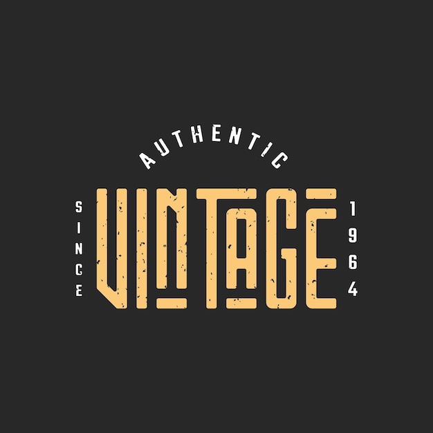 Tipografia di lettere vintage T-shirt design