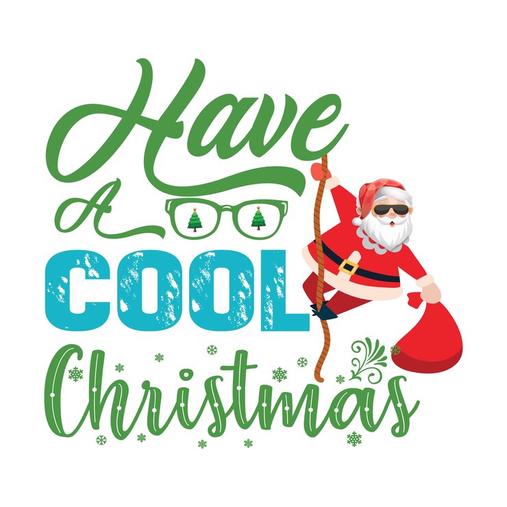 Vettore tipografia natale tshirt design