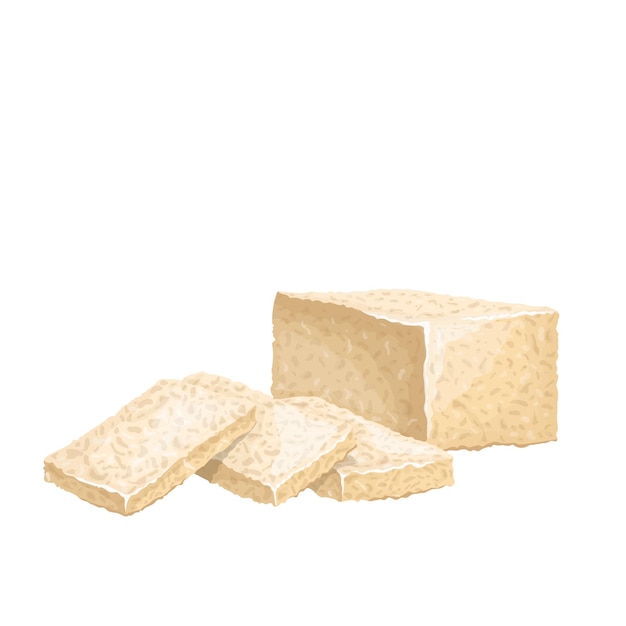 Tofu fatto in casa, farina di fave.