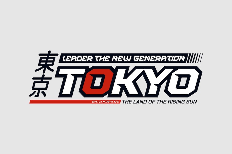 Vettore tokyo tipografia slogan abbigliamento disegno astratto illustrazione stampa vettoriale