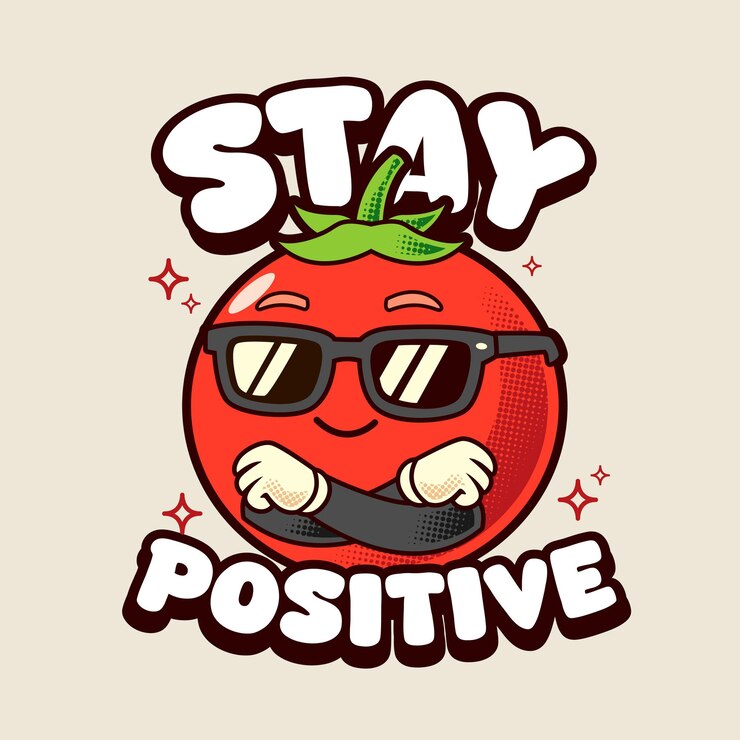 Vettore tomato mascot cartone animato vector illustrazione retro