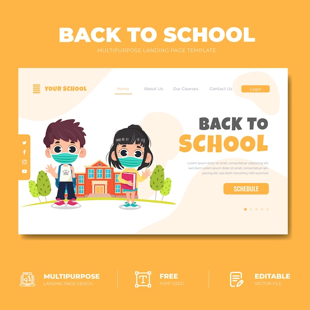 Torna al concetto di pagina di destinazione della scuola