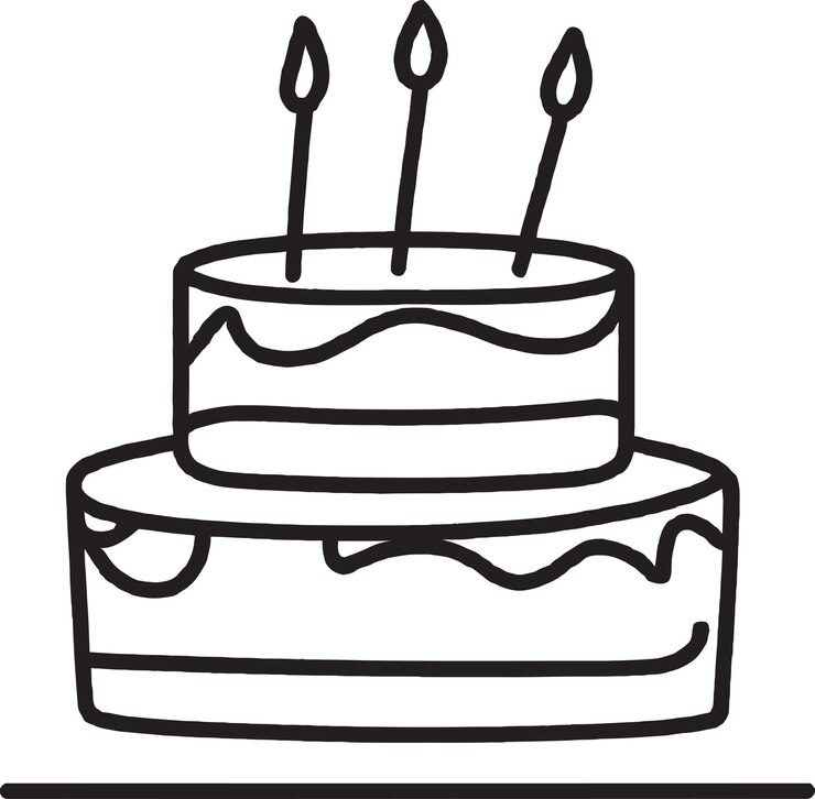 Vettore torta con icone vettoriali di spruzzi
