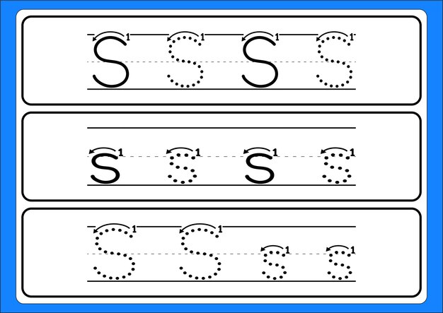 Tracciamento delle lettere da az tracciamento a mano disegnato fogli di lavoro per bambini controllo della penna e pratica della scrittura a mano