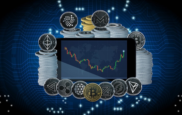 Vettore trading bitcoin criptocurrencies
