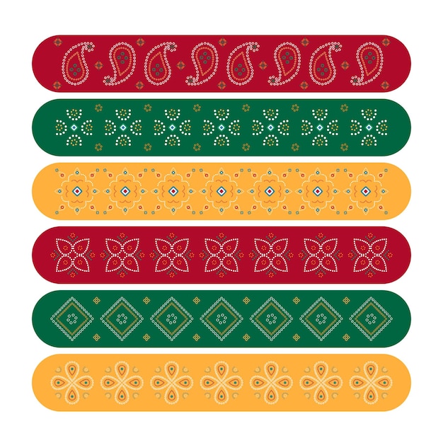 Tradizionale indiano Bandhani Seamless Pattern Vector