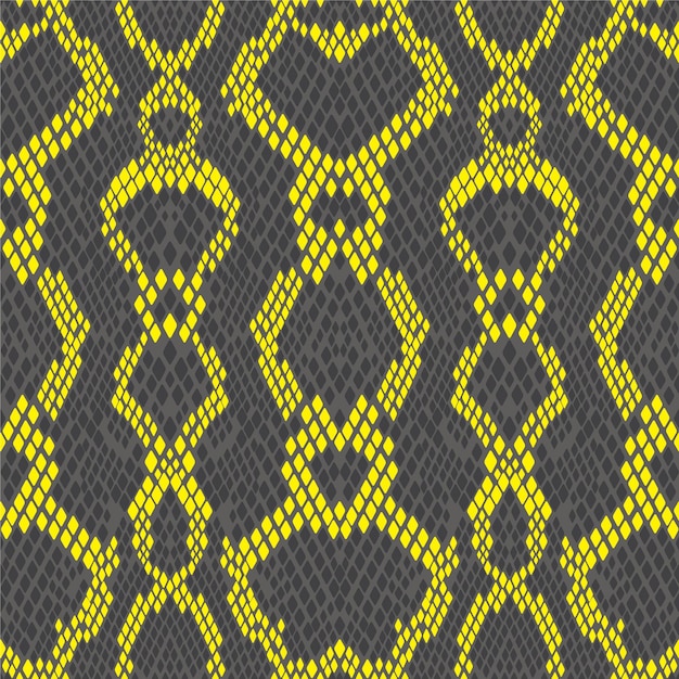 Trama del modello di pelle di serpente che ripete senza soluzione di continuità monocromatica in bianco e nero Vector Texture snake