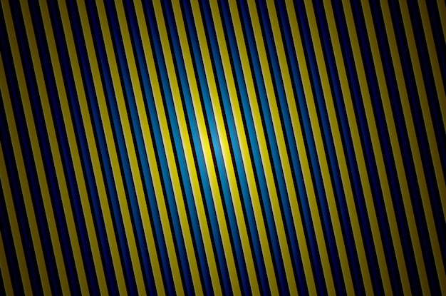 Trama di sfondo blu e giallo a strisce diagonali luminose