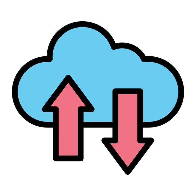Trasferimento di dati Vector Icon Design Illustration