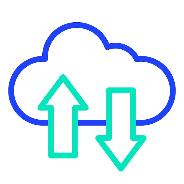 Trasferimento di dati Vector Icon Design Illustration