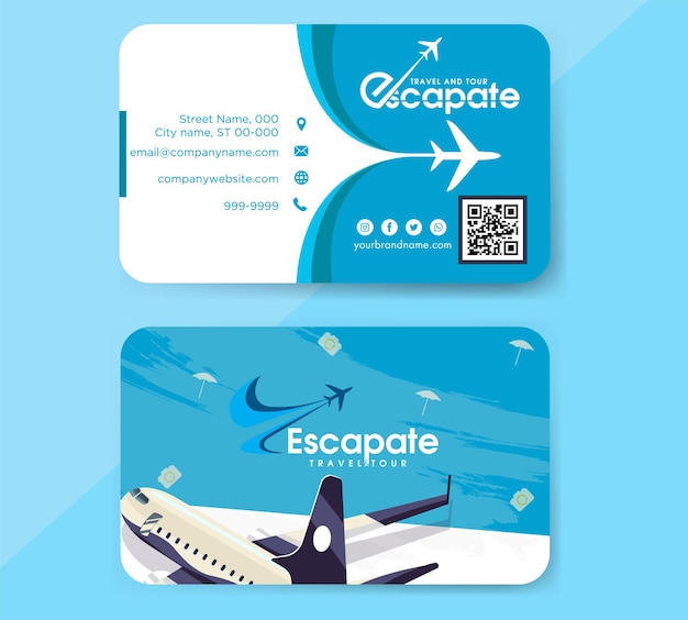 travel_agency_business_card_templates_collection_elegant_tourism_symbols3