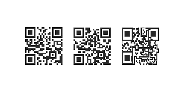 Tre codici QR