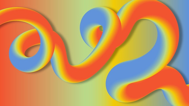 Tre colorati anelli intrecciati su uno sfondo gradiente