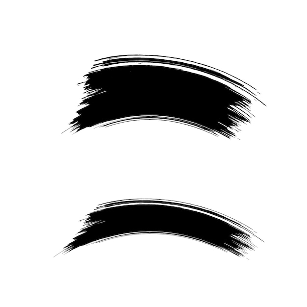 tre linee nere con vernice nera che dicono nero