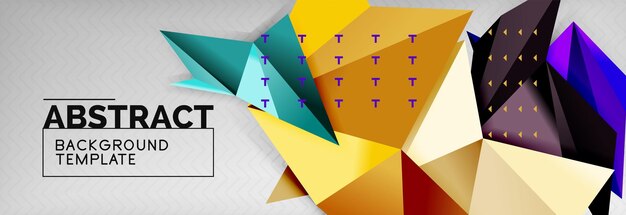 Triangoli modello di sfondo techno
