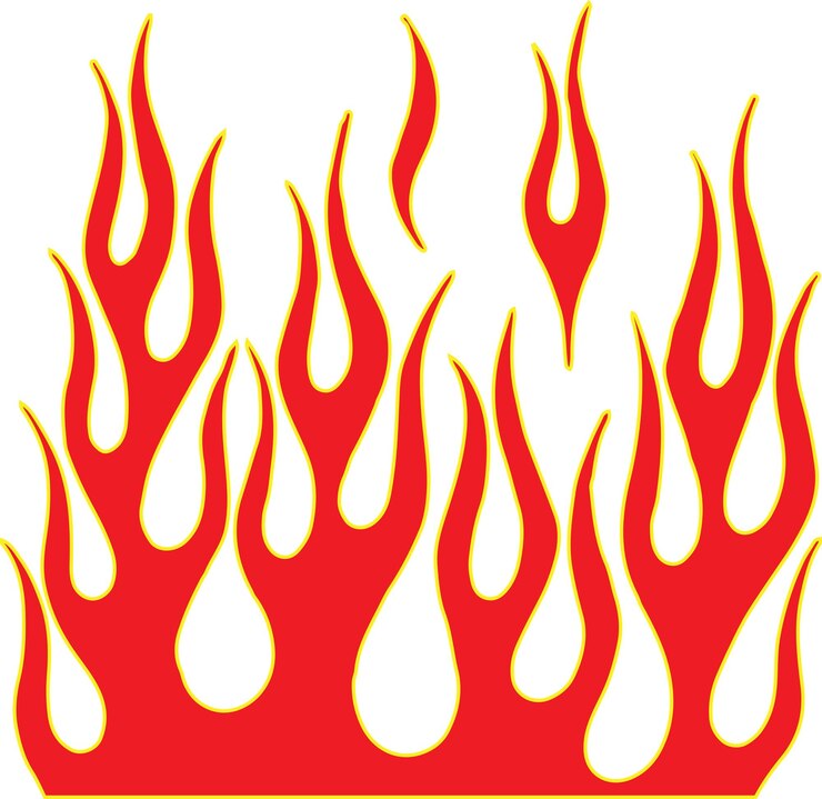 Vettore tribal hotrod muscle car flame può essere usato come adesivo o tatuaggio anche vettore