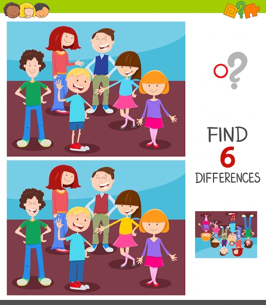 Trovare differenze tra immagini Gioco per bambini