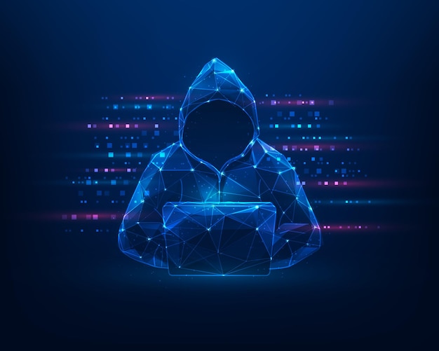 truffatore tecnologia informatica concetto di sicurezza informatica hacker attacco e dati pericoli digitali