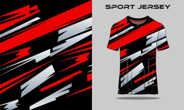 Tshirt sport design astratto calcio per corse di calcio, giochi di motocross, ciclismo