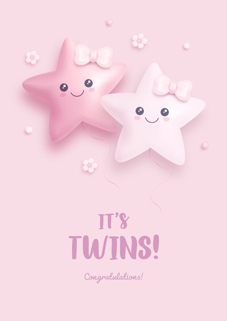 Twins Baby Shower Invito