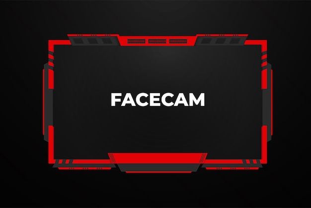 Twitch Stream Overay Design rosso