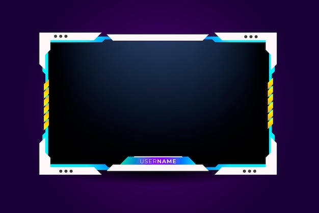 Twitch stream overlay facecam overlay offline a partire da pannelli twitch