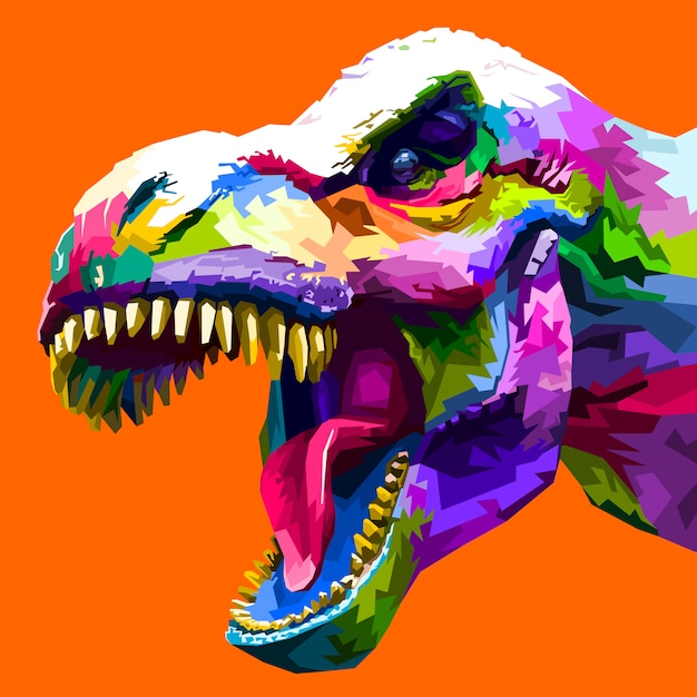 Tyrannosaurus Rex colorato