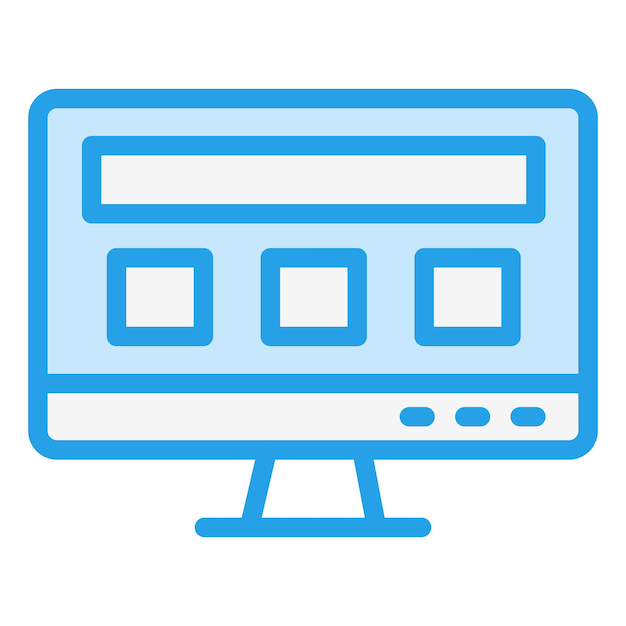 Ui design Vector Icon Design Illustrazione