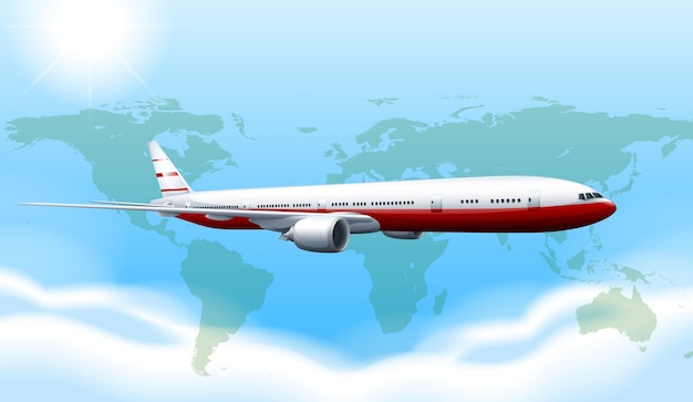 Un aereo in viaggio