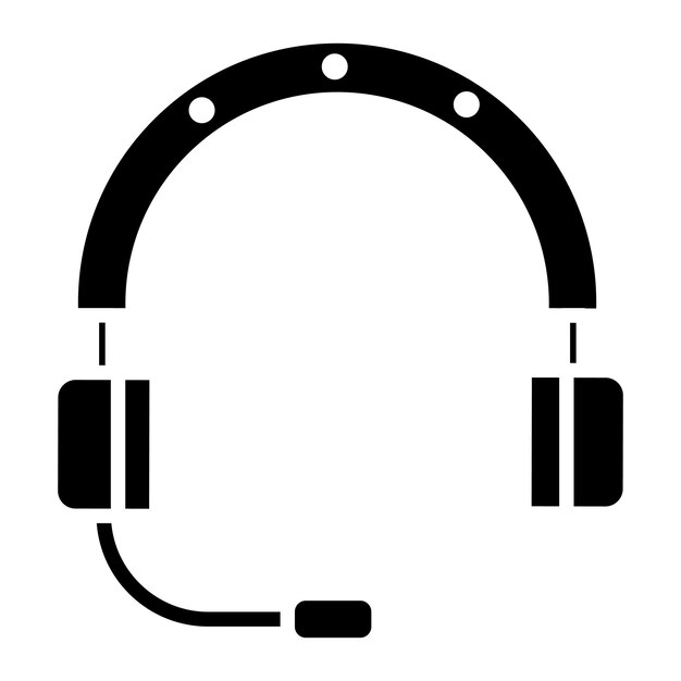 un auricolare nero con una fascia nera che dice cuffie