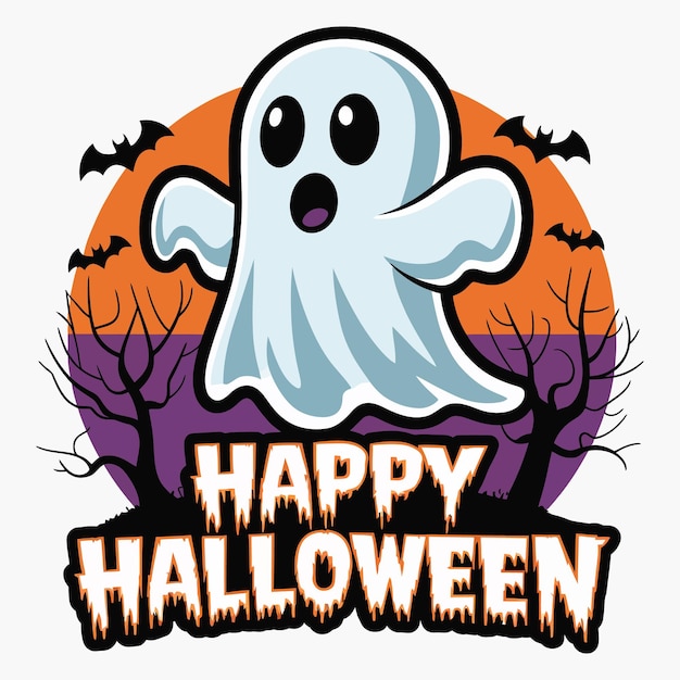 Un bel disegno di maglietta premium per Halloween.