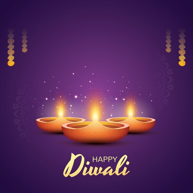 Un bellissimo post di auguri per il Diwali viola