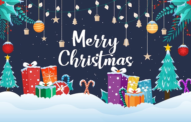Un biglietto con un biglietto di Natale che dice Buon Natale