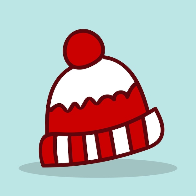 Un cappello di Natale Il concetto di Natale e Capodanno Illustrazione vettoriale