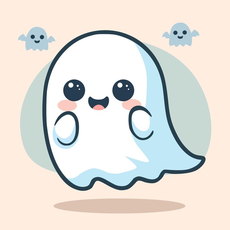un cartone animato di un fantasma