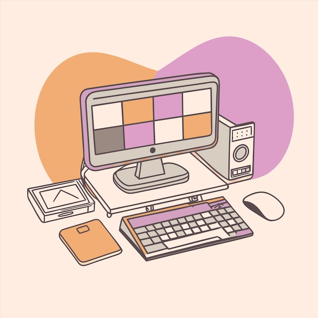 un computer con uno schermo su cui è scritto quot la parola quot