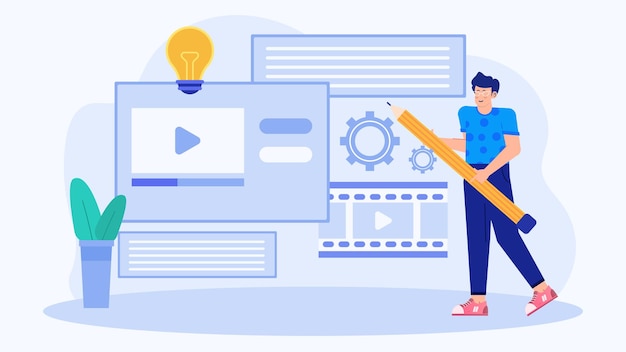Un creatore di contenuti è la creazione di video, blog e articoli