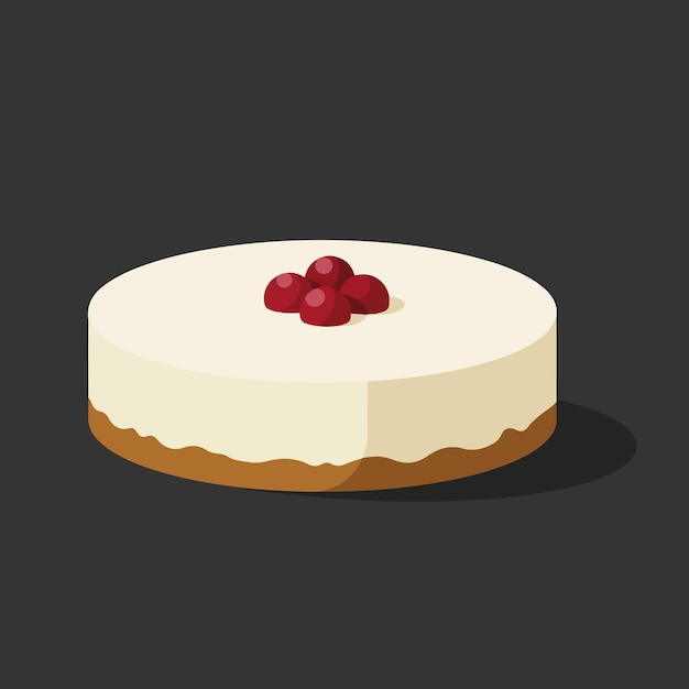 Un delizioso cheesecake con bacche fresche.