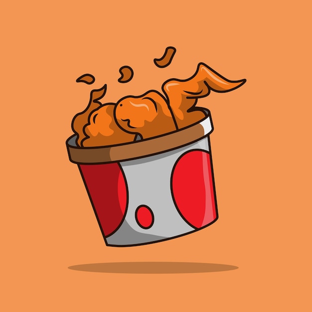 Un delizioso vettore di pollo