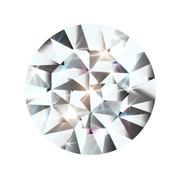 Un diamante squisito con bordi impeccabili Illustrazione vettoriale