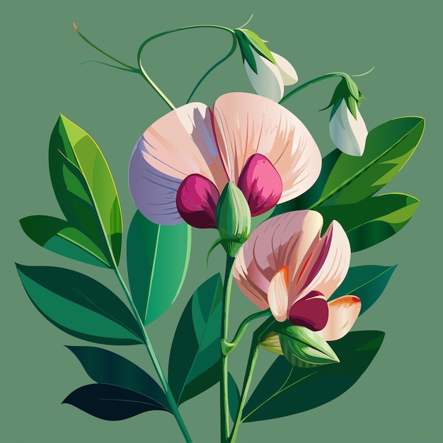 un dipinto di fiori con la parola tulipani su di esso