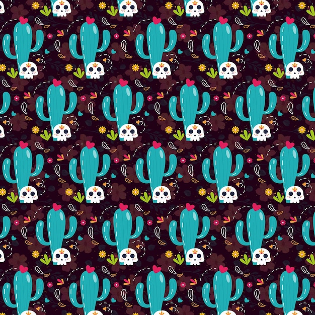 un disegno colorato con un cactus e un caktus