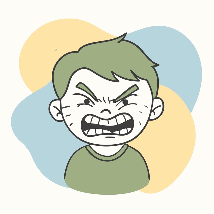 Vettore un disegno di cartone animato di un ragazzo con una camicia verde su di esso