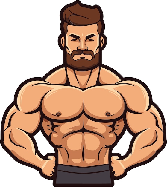 un disegno di cartone animato di un uomo con una barba e una camicia che dice corpo