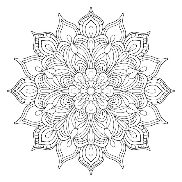 un disegno di un fiore fatto a mano