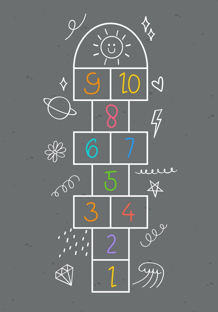 Vettore un disegno di un numero 9 con una faccia disegnata sopra.