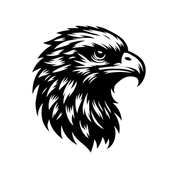 un disegno in bianco e nero di un'aquila con uno sfondo bianco