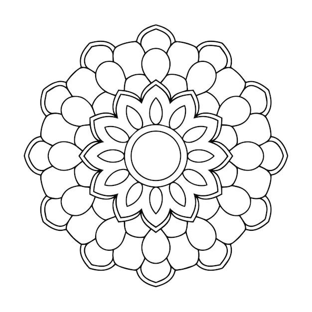 un disegno in bianco e nero di un fiore che ha un fiore su di esso