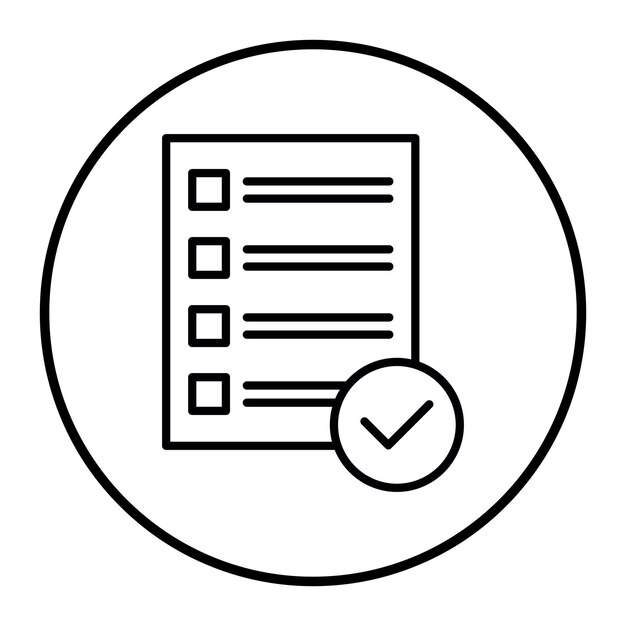 un documento con un cerchio bianco che dice inizio